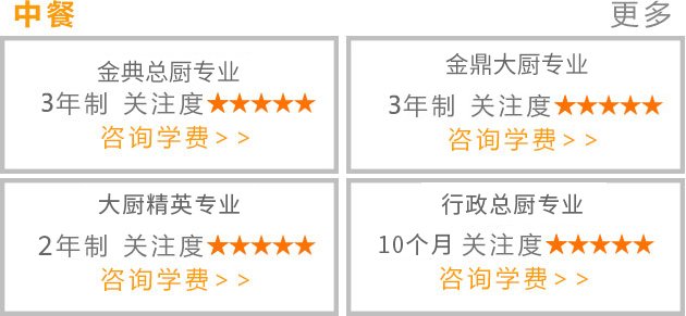 西点为主共三十余个专业
